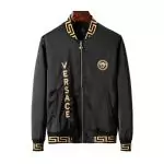 blousons veste versace collection ve19601 double logo zipper black